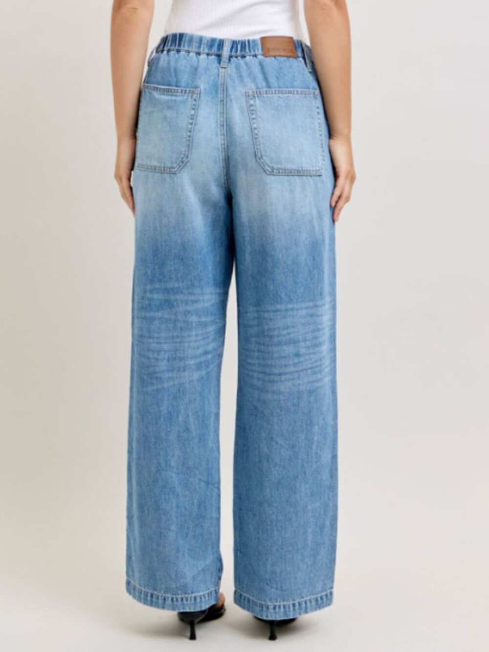 Judy Blue High Waist Featherweight Baggy Elasticated Waistband - Picture 4 of 5